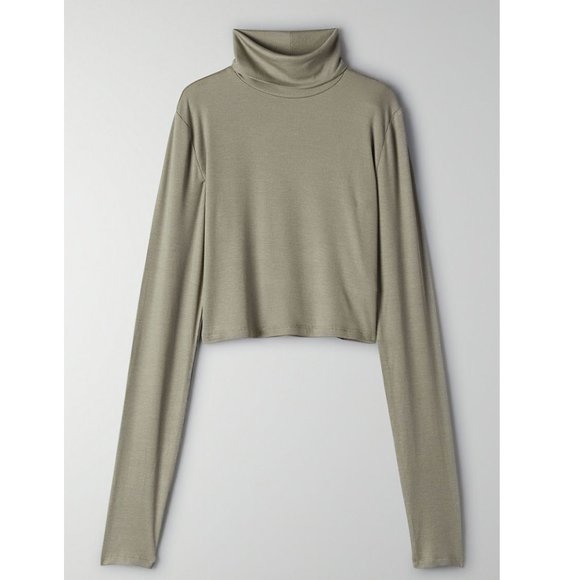 Aritzia Wilfred Free Nova Turtleneck - SAGE GREEN - Picture 1 of 6